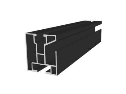 Obrázek Al profil Solar 45x40 Cable  4,6m černý elox s otlaky
